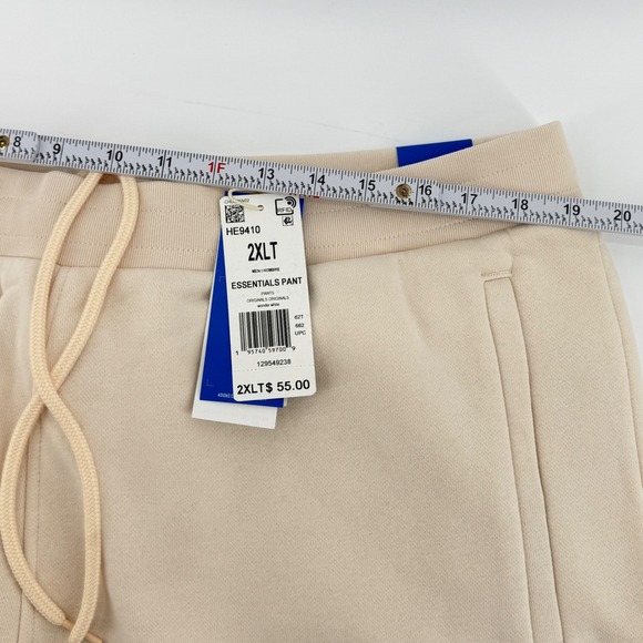 Adidas Essentials Sweatpants Cream Beige Mens Size 2XLT Joggers Lounge Pants NWT - Picture 7 of 16